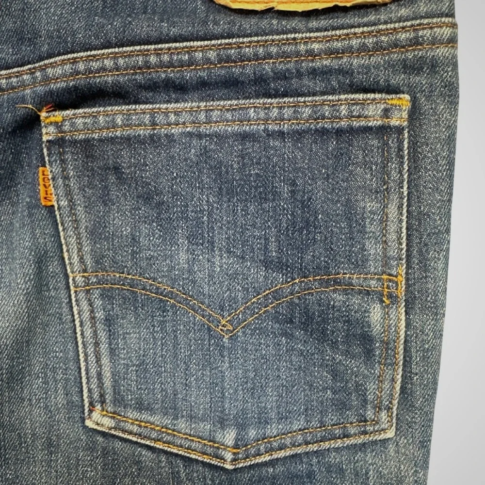 Levi's 2517 Jeans Men 38x34 Blue Excellent Vintage 1986 Flannel Lined Orange Tab